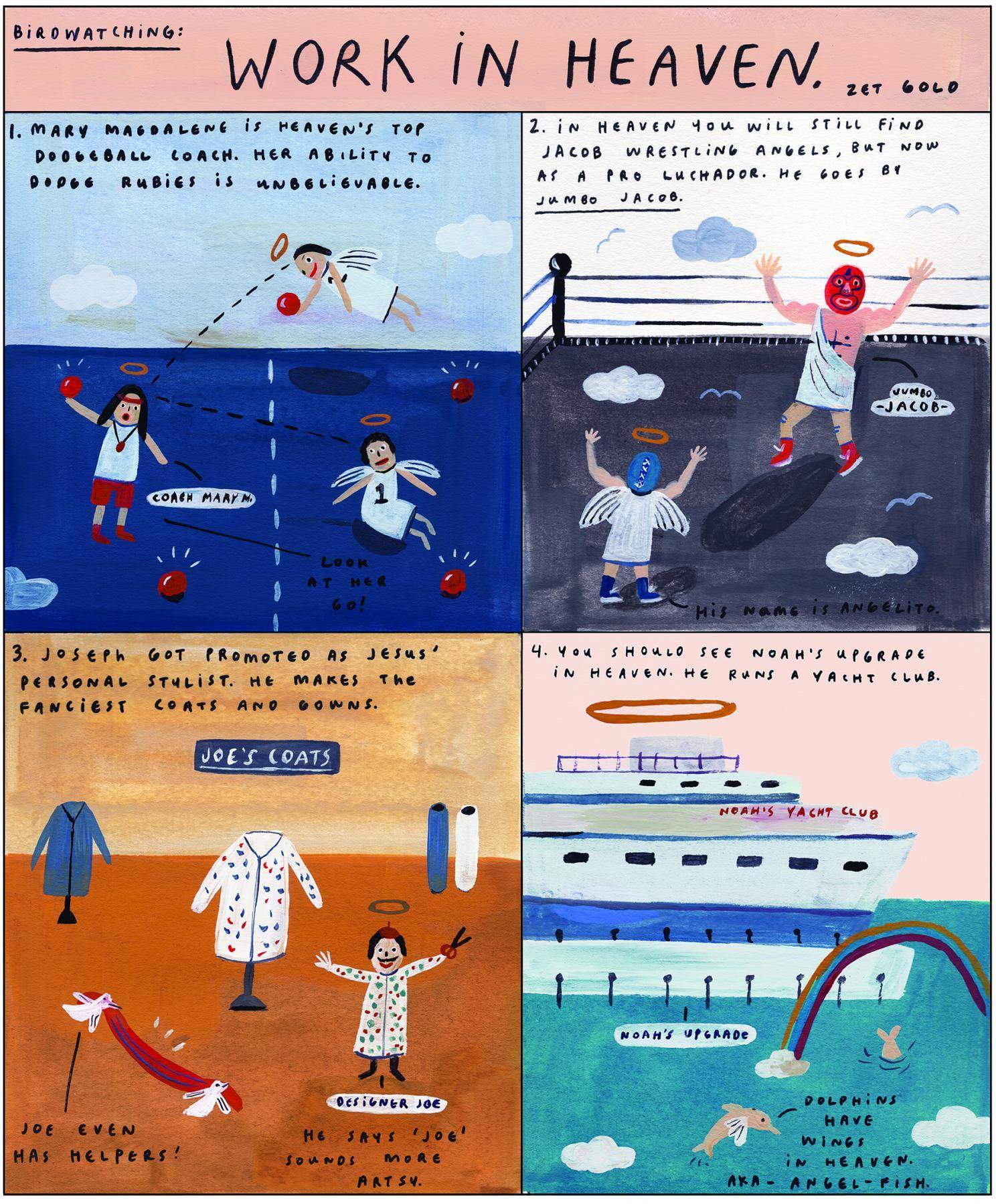 Work in Heaven comic strip